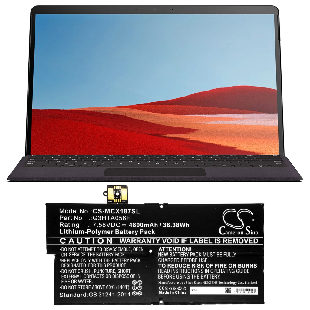 Akut Tabletin akku CS-MCX187SL