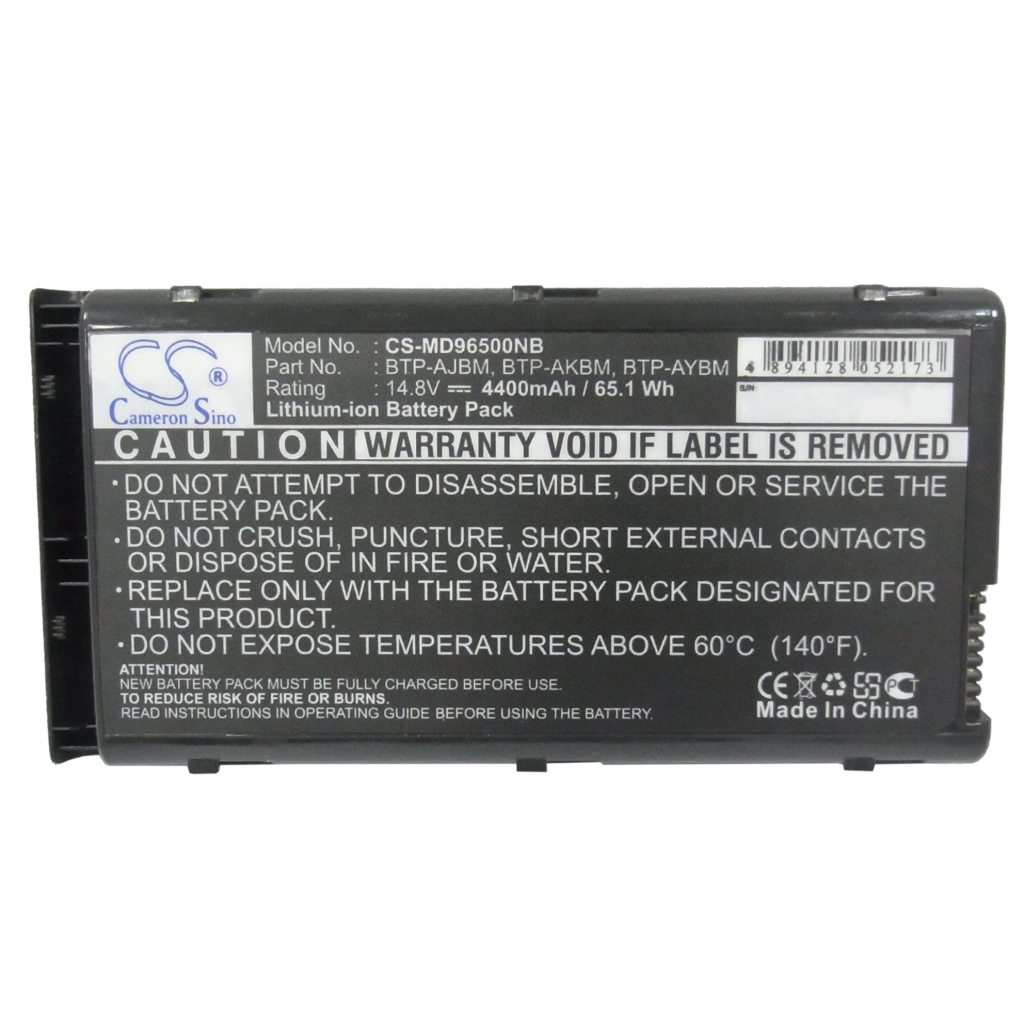 Akku yhteensopiva Medion CS-MD96500NB