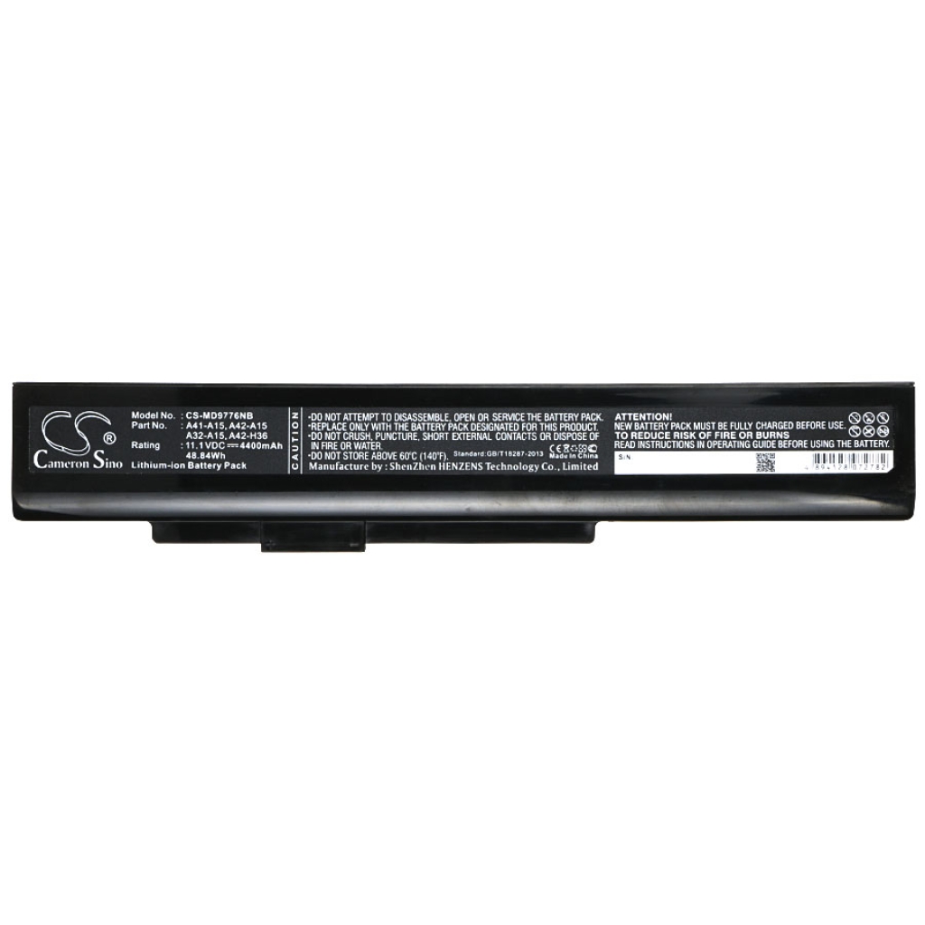 Kannettavan tietokoneen akku MSI CS-MD9776NB