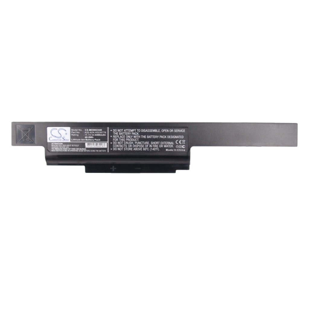 Yhteensopiva akun vaihto MSI 40036776,A32-A24