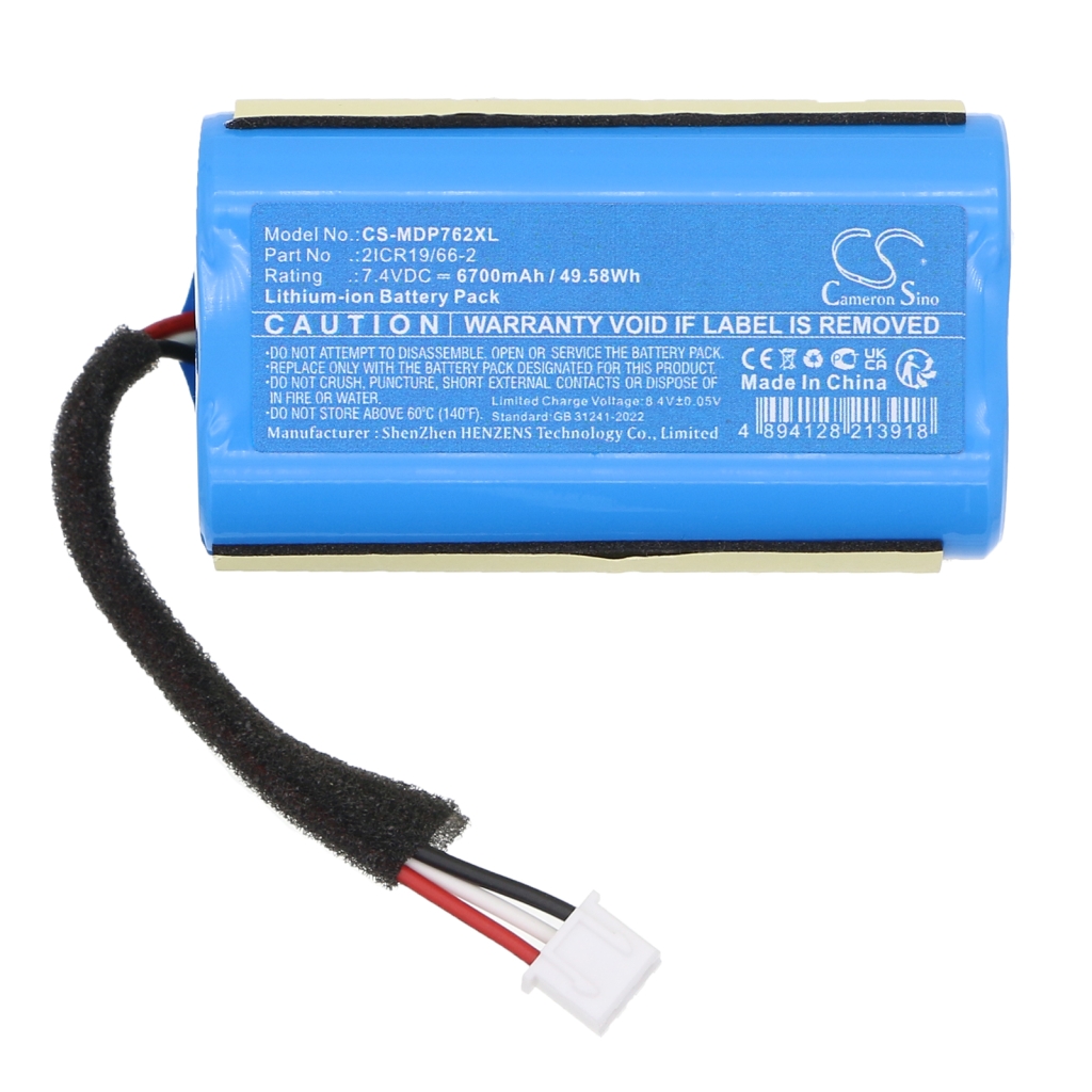 Kaiuttimen akku Medion CS-MDP762XL