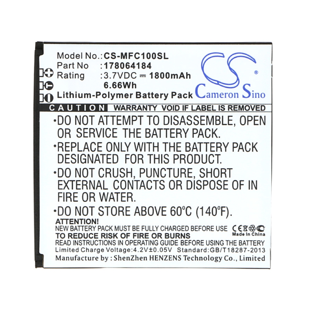 Battery compatible with Mobiwire
