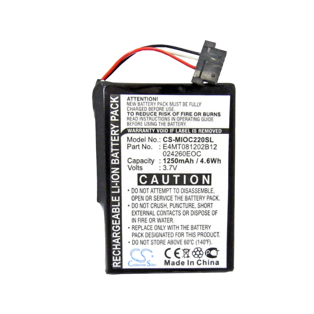 GPS, Navigaattorin akku Medion MD96297 (CS-MIOC220SL)