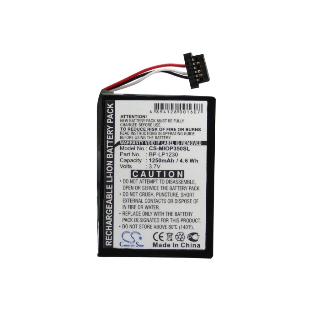 GPS, Navigaattorin akku Pioneer CS-MIOP350SL