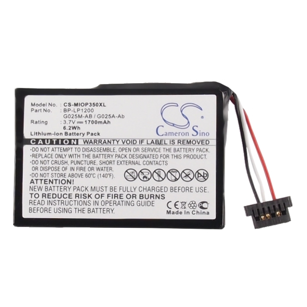 GPS, Navigaattorin akku Yakumo CS-MIOP350XL