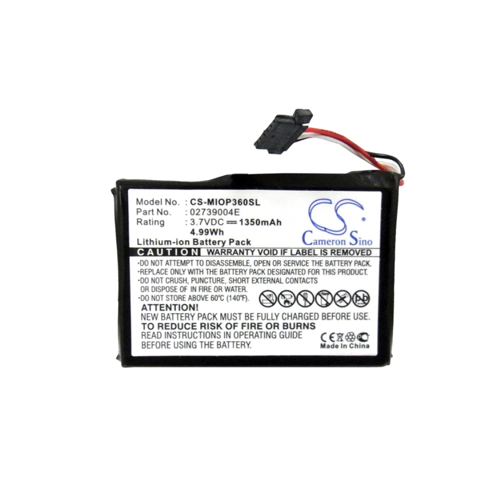 GPS, Navigaattorin akku NAVMAN CS-MIOP360SL