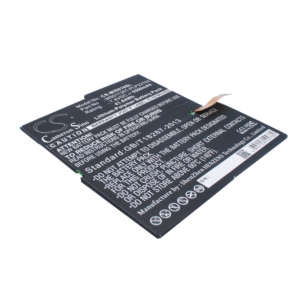 Akut Tabletin akku CS-MIS016SL