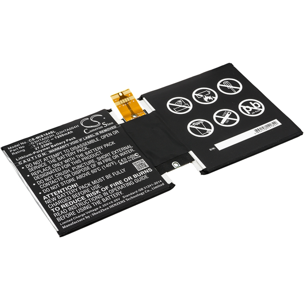 Akut Tabletin akku CS-MIS164SL