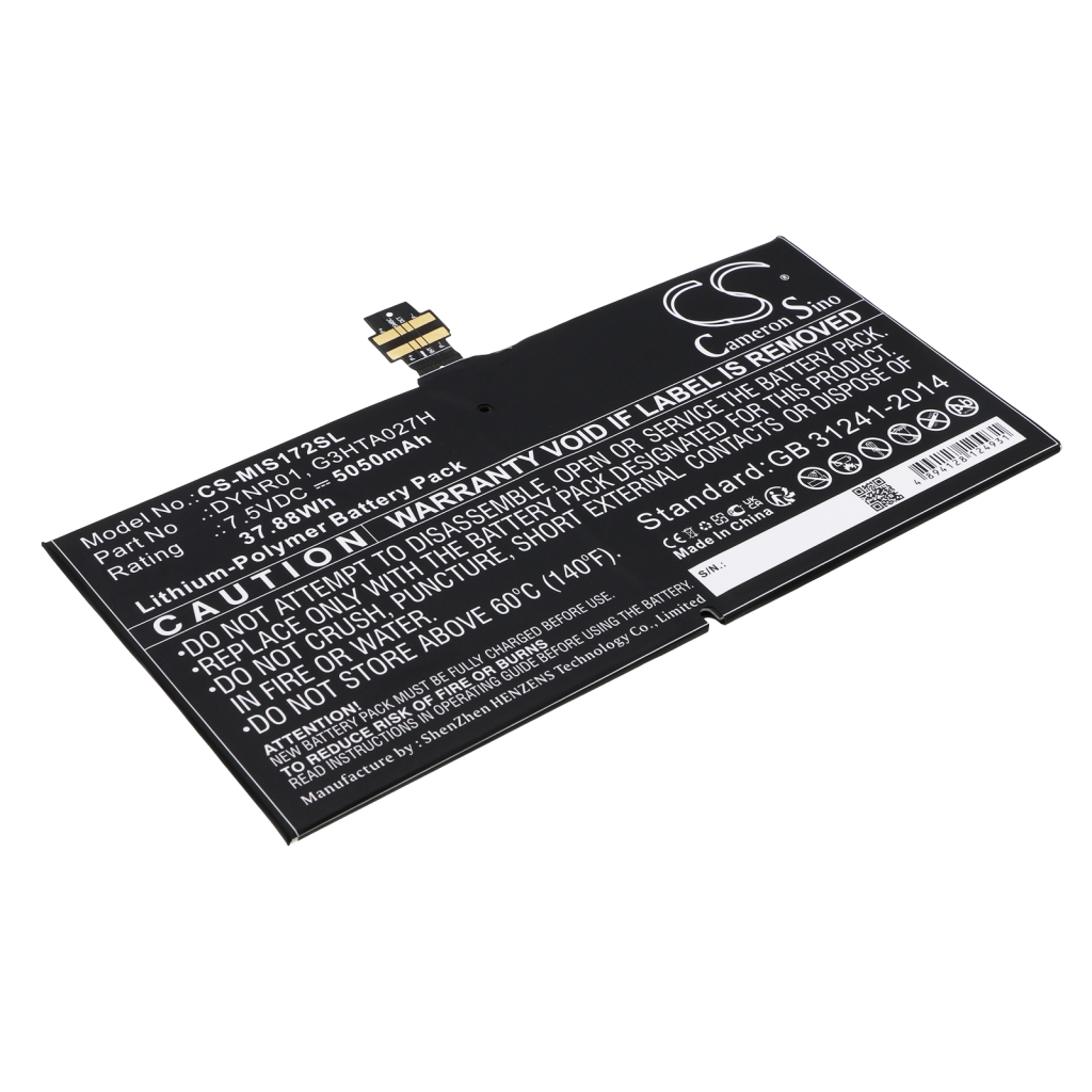Yhteensopiva akun vaihto Microsoft DYNR01,G3HTA027H