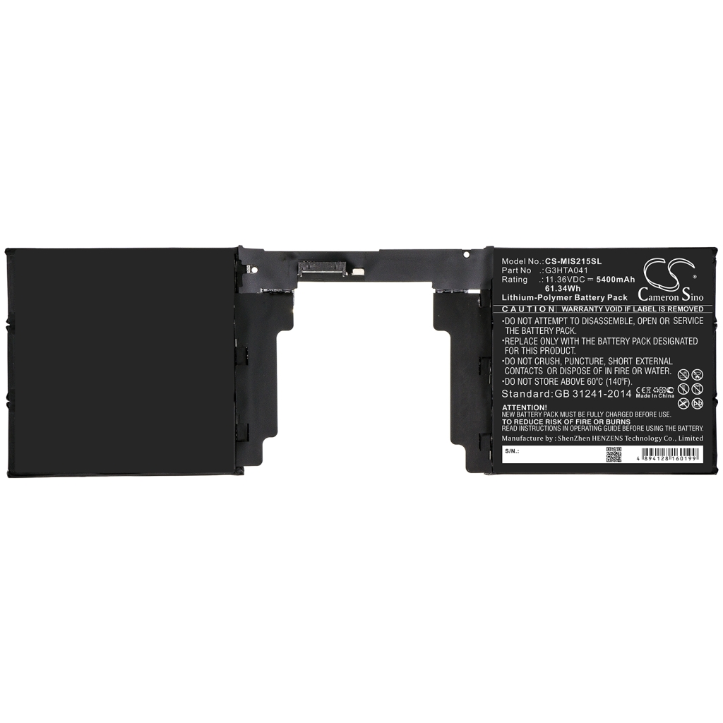 Akut Tabletin akku CS-MIS215SL