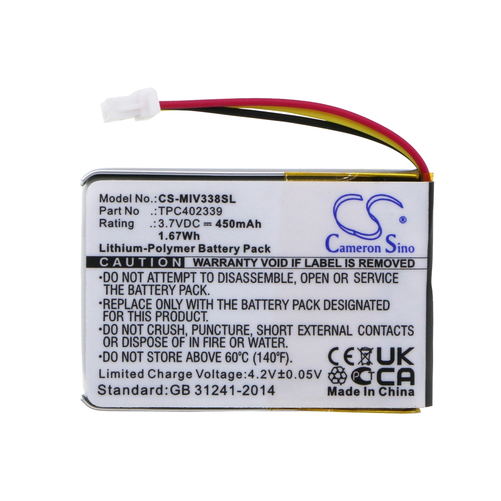 Akut Kotiturvakameran akku CS-MIV338SL