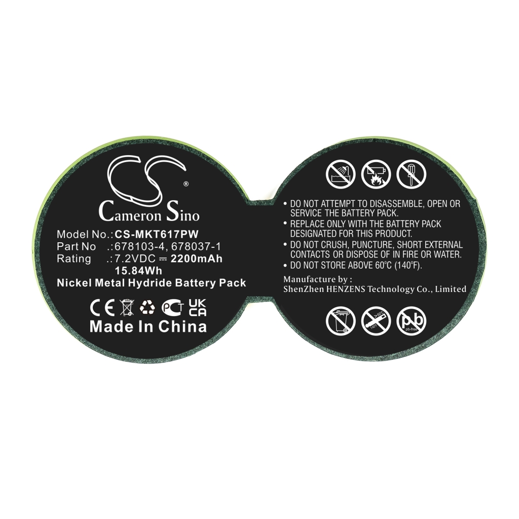 Teollisuusakku Makita 6070D (CS-MKT617PW)