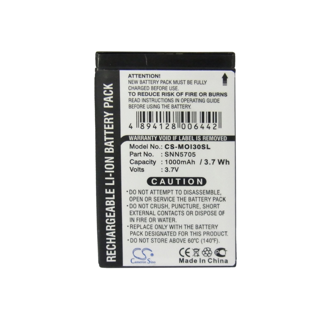Yhteensopiva akun vaihto Motorola SNN5705,SNN5723A