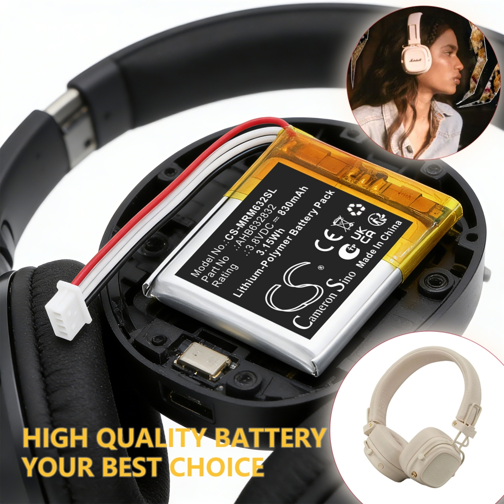 Battery compatible with Marshall