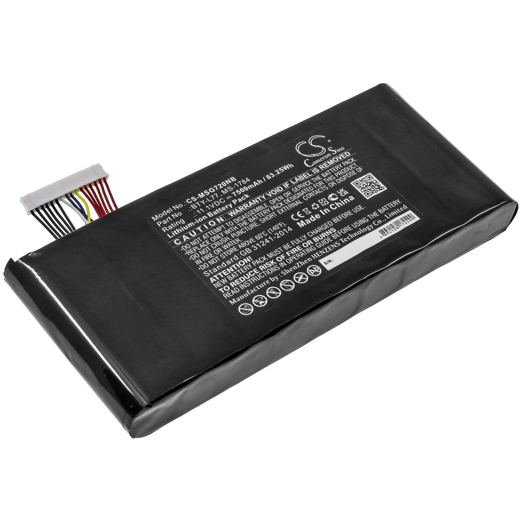 Akut Kannettavan tietokoneen akku CS-MSG720NB
