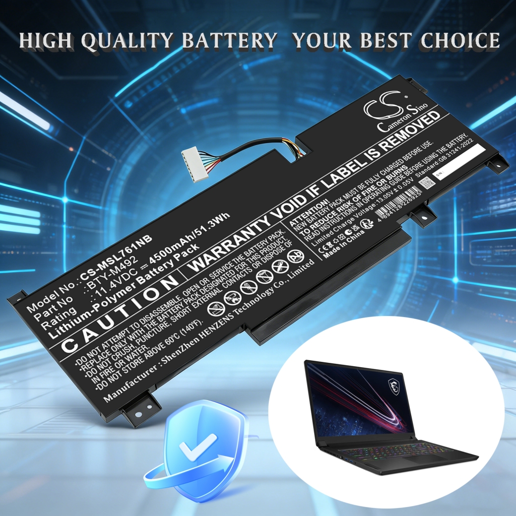 Akku –lle MSI Katana GF66 11UD-876IN