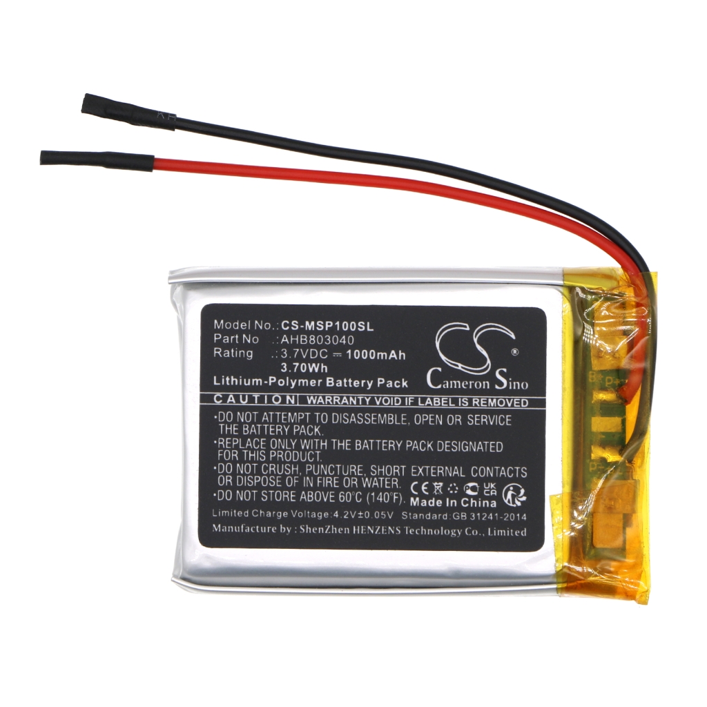 Akut Kaiuttimen akku CS-MSP100SL