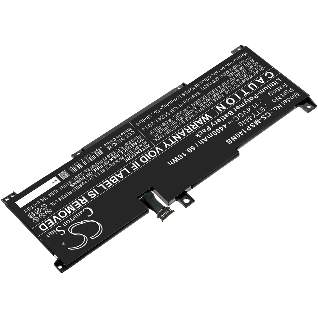 Yhteensopiva akun vaihto MSI BTY-M49