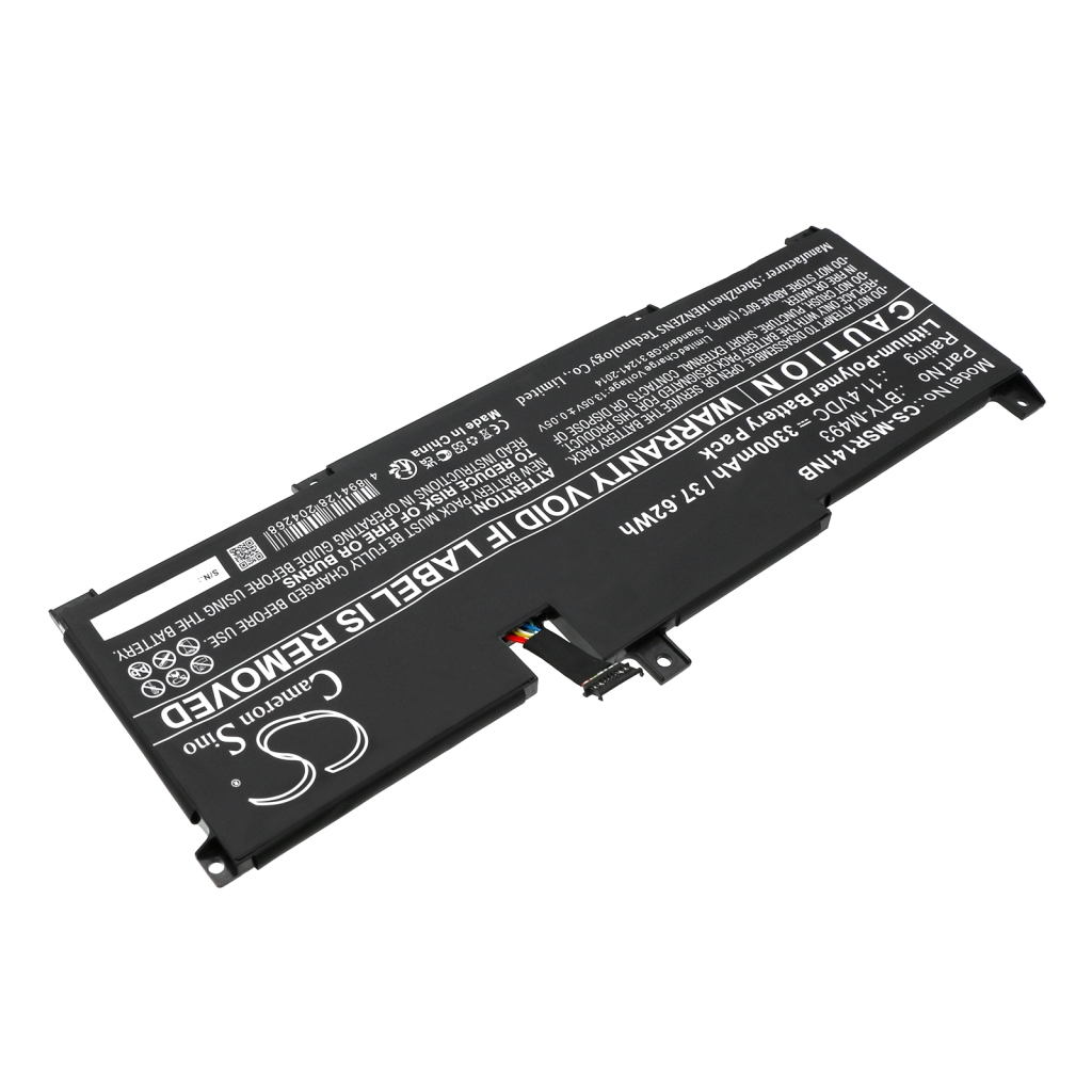 Yhteensopiva akun vaihto MSI BTY-M493
