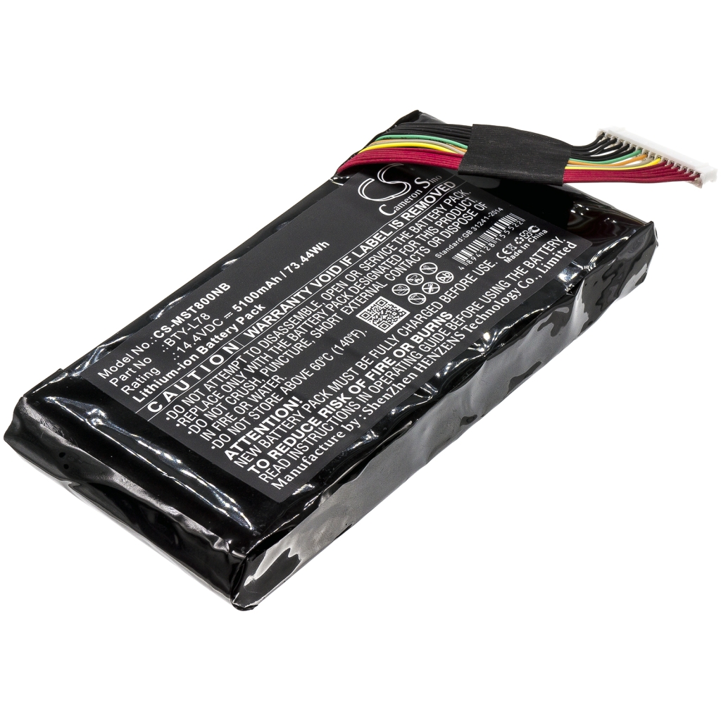 Yhteensopiva akun vaihto MSI BTY-L78