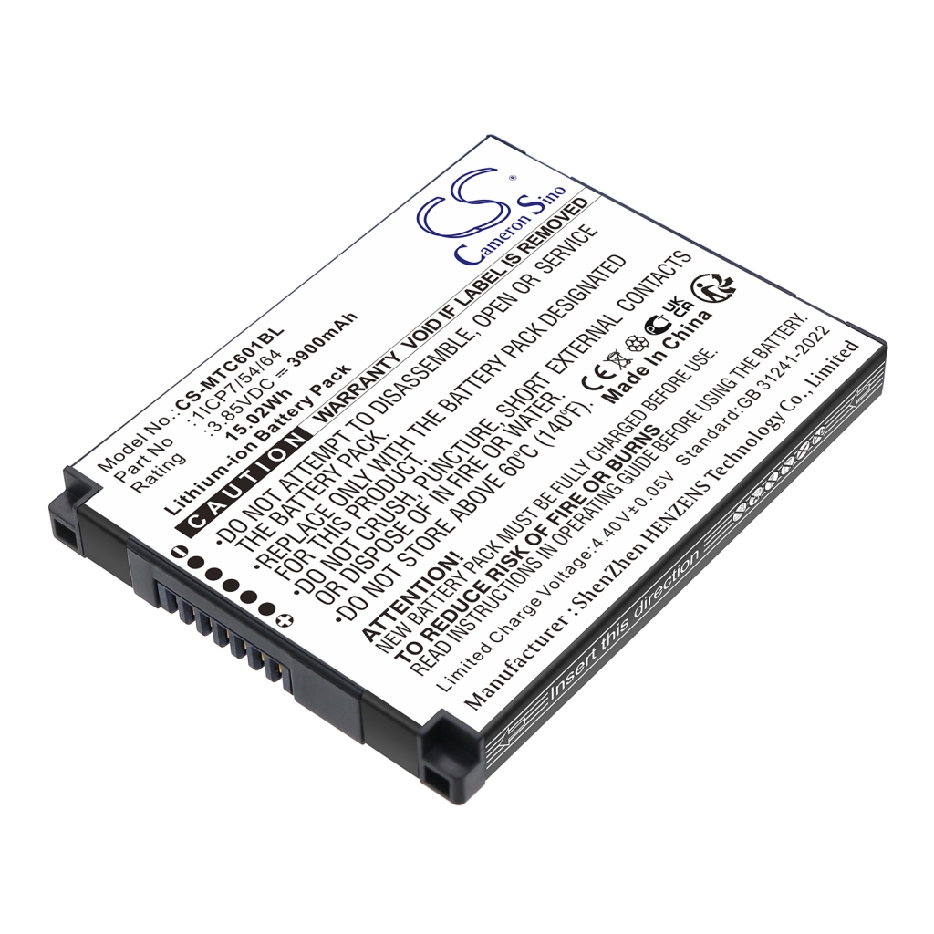 Viivakoodinlukijan akku Imozen TC601A (CS-MTC601BL)