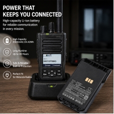 Yhteensopiva akun vaihto Motorola PMNN4440,PMNN4440AR,PMNN4502A,PMNN4511A