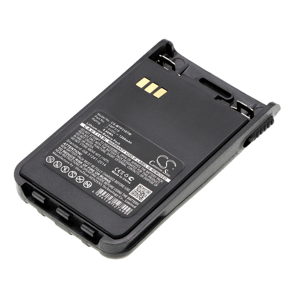 Yhteensopiva akun vaihto Motorola SMP318