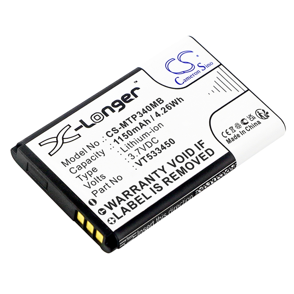 Yhteensopiva akun vaihto Motorola VT533450