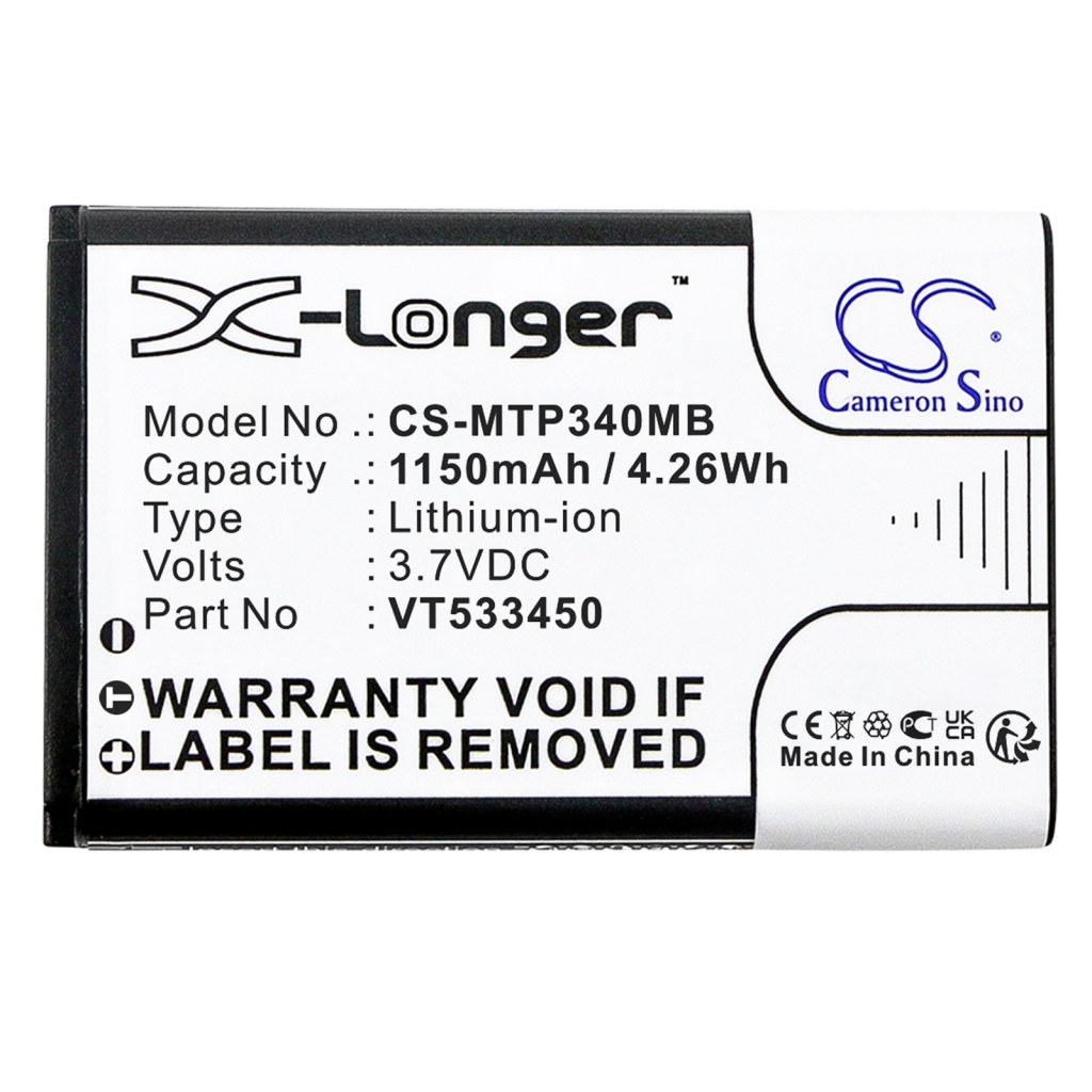 Yhteensopiva akun vaihto Motorola VT533450