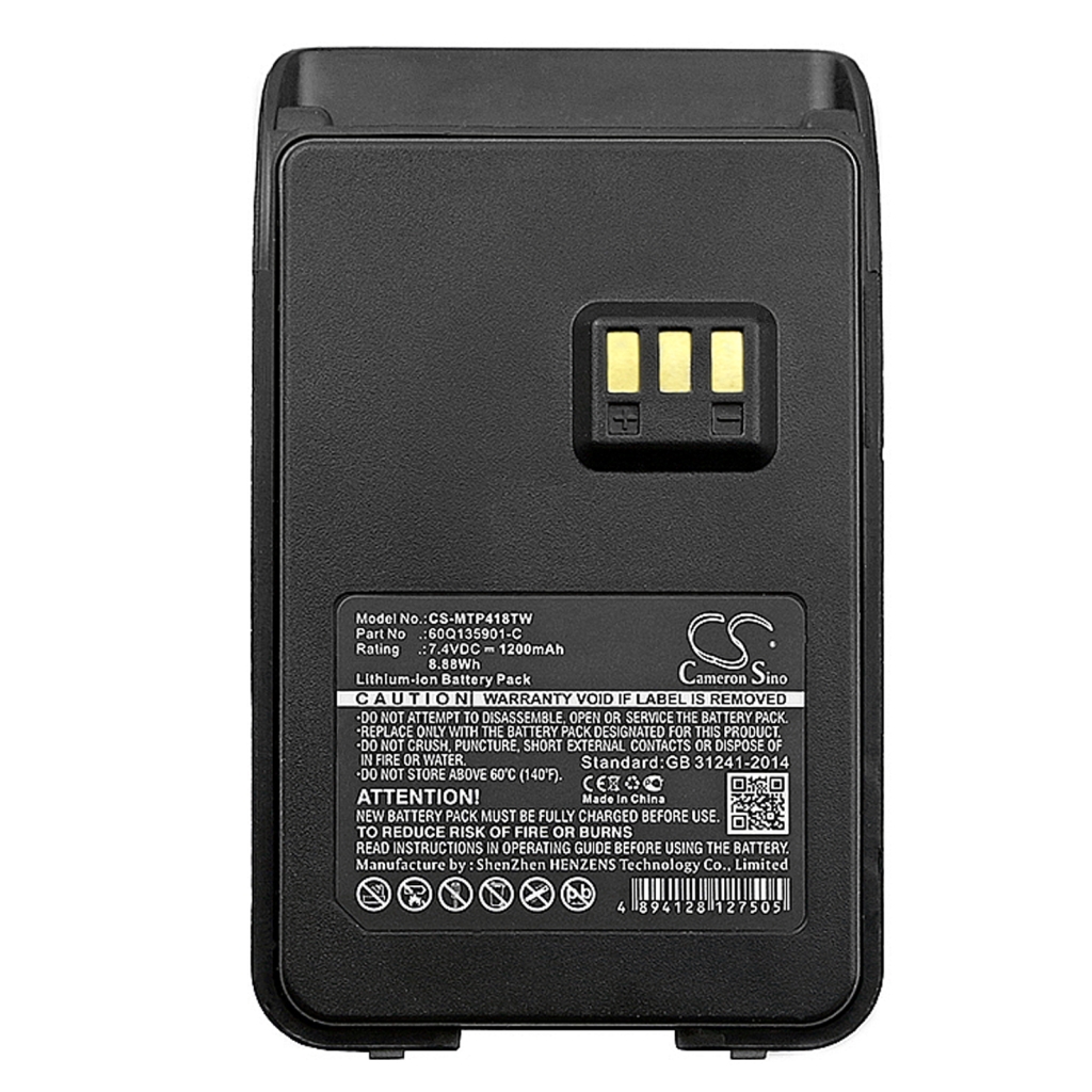 Yhteensopiva akun vaihto Motorola 60Q135901-C