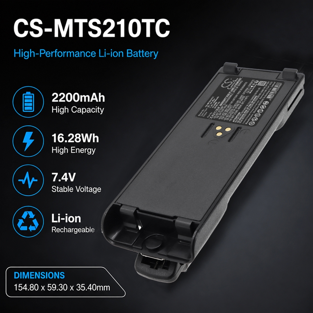 Akku yhteensopiva Motorola CS-MTS210TC