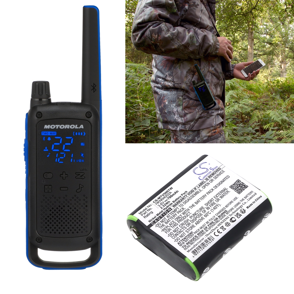 Kaksisuuntaisen radion akku Motorola CS-MTV500TW