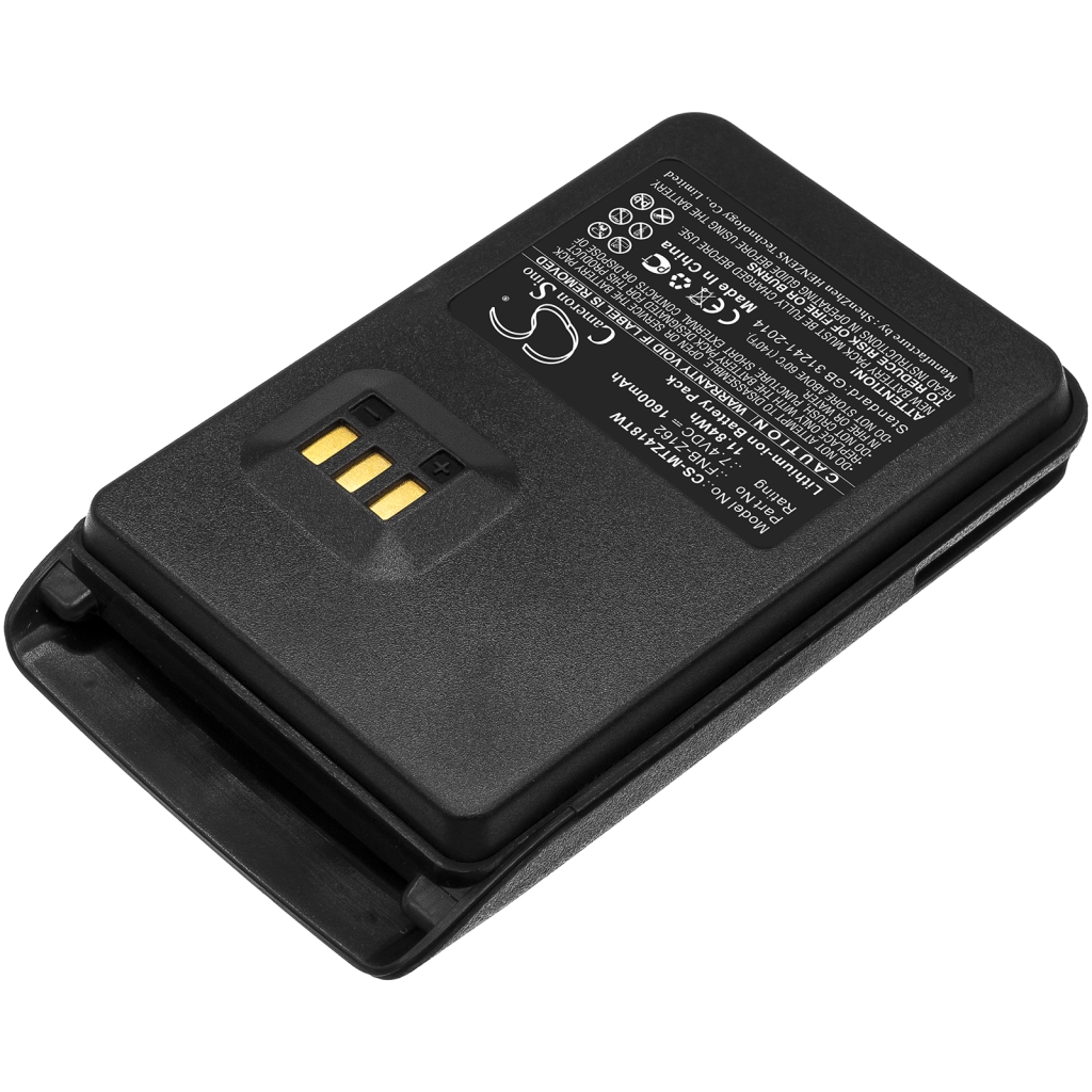 Yhteensopiva akun vaihto Motorola FNB-Z162
