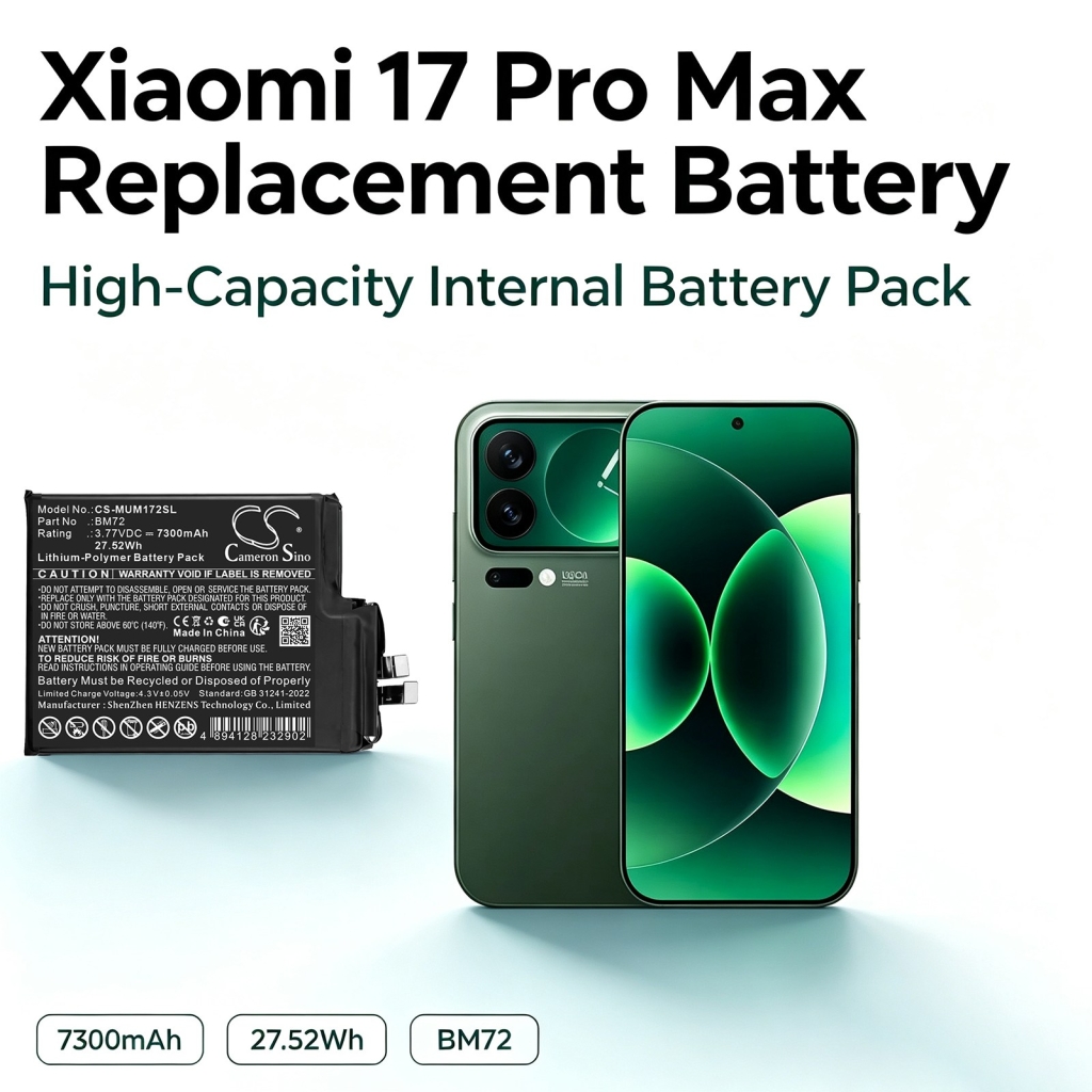 Akut yhteensopiva Xiaomi 2509FPN0BC 2509FPN0BC CS-MUM172SL