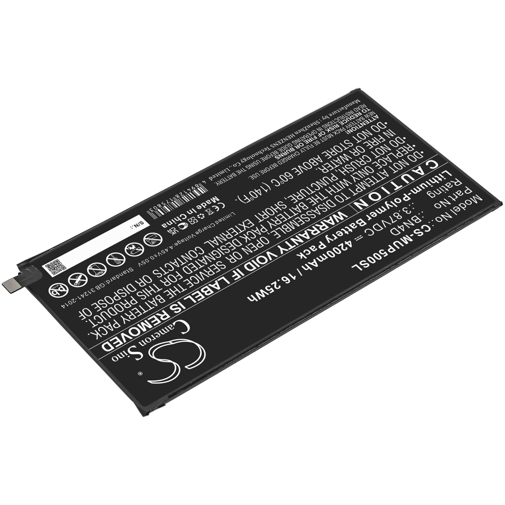 Akut Tabletin akku CS-MUP500SL