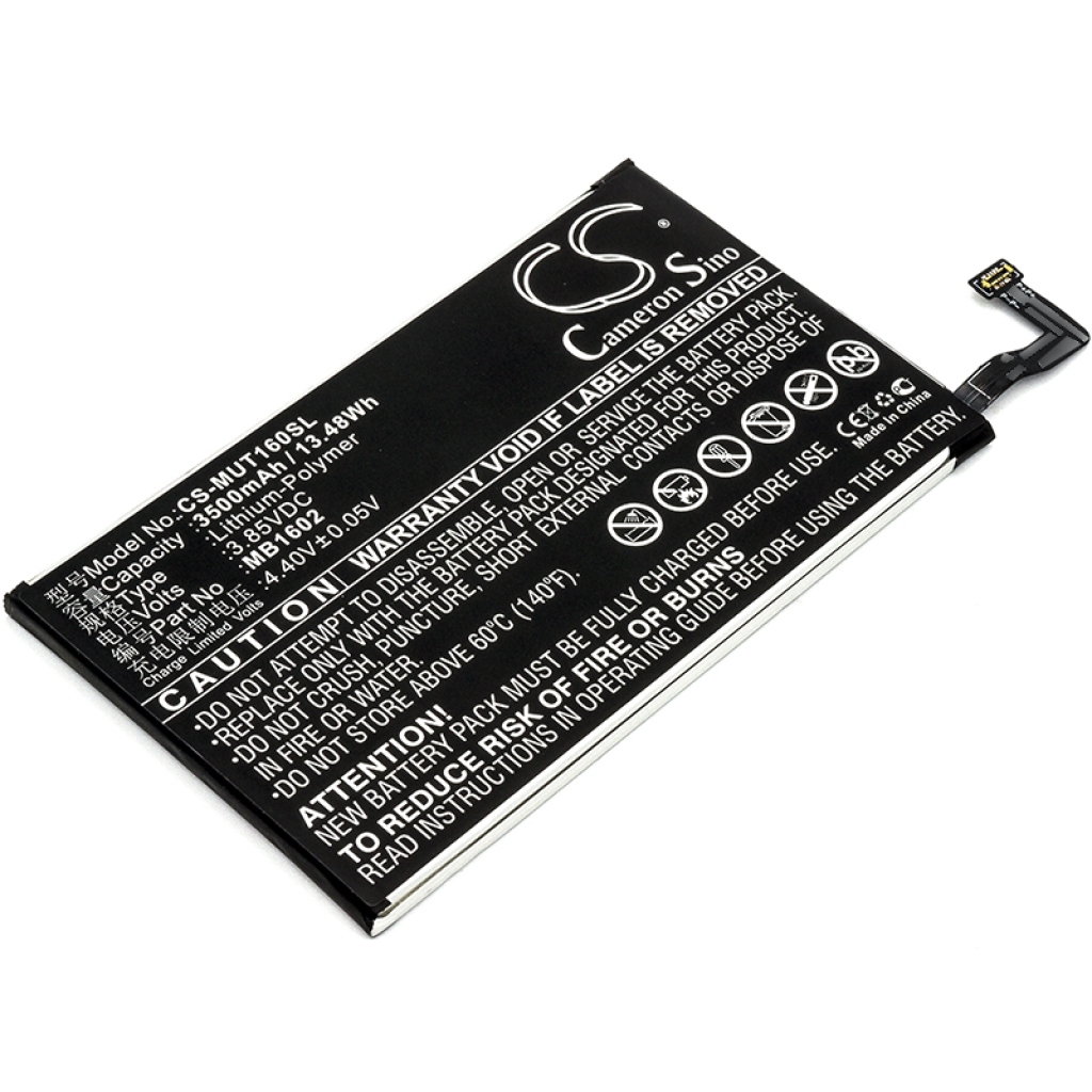 Yhteensopiva akun vaihto Meitu MB1602