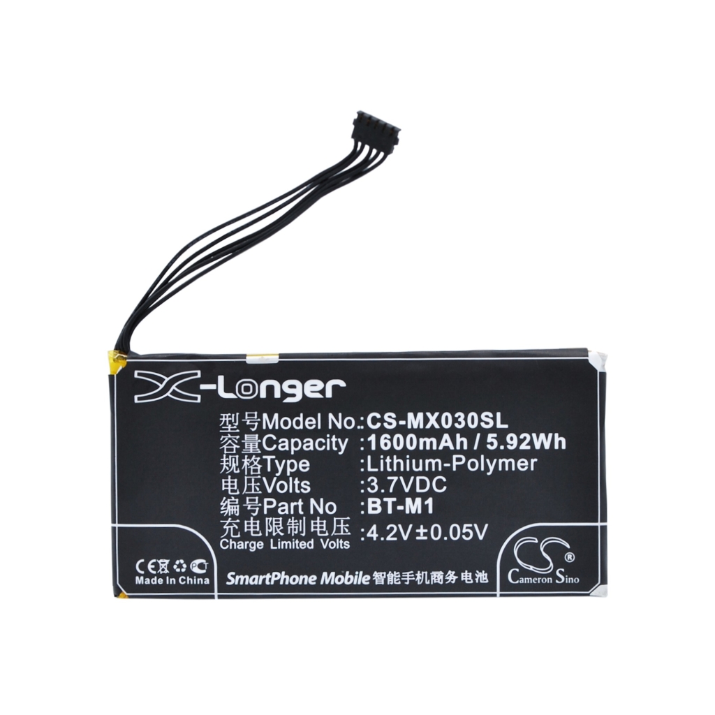Akut yhteensopiva MeiZu M030 M030 CS-MX030SL
