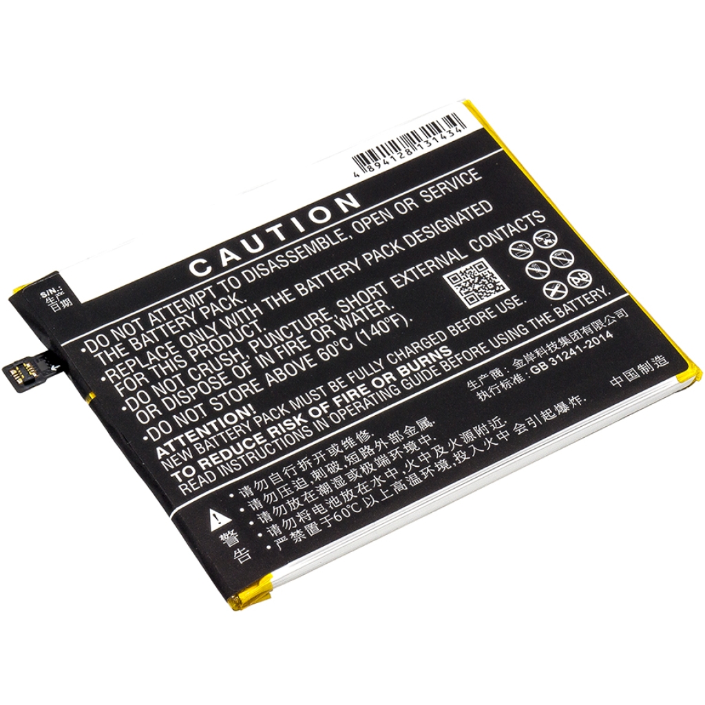 Yhteensopiva akun vaihto MeiZu BT710