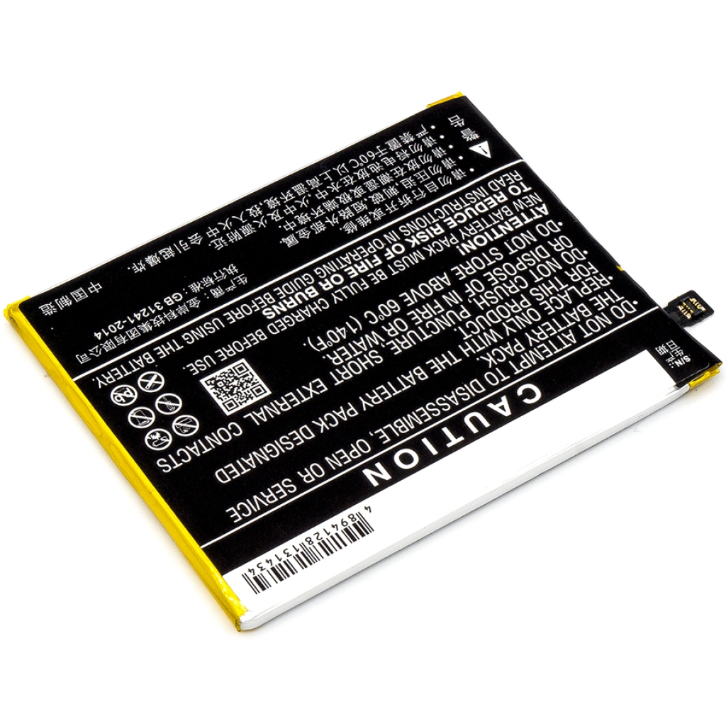 Yhteensopiva akun vaihto MeiZu BT710