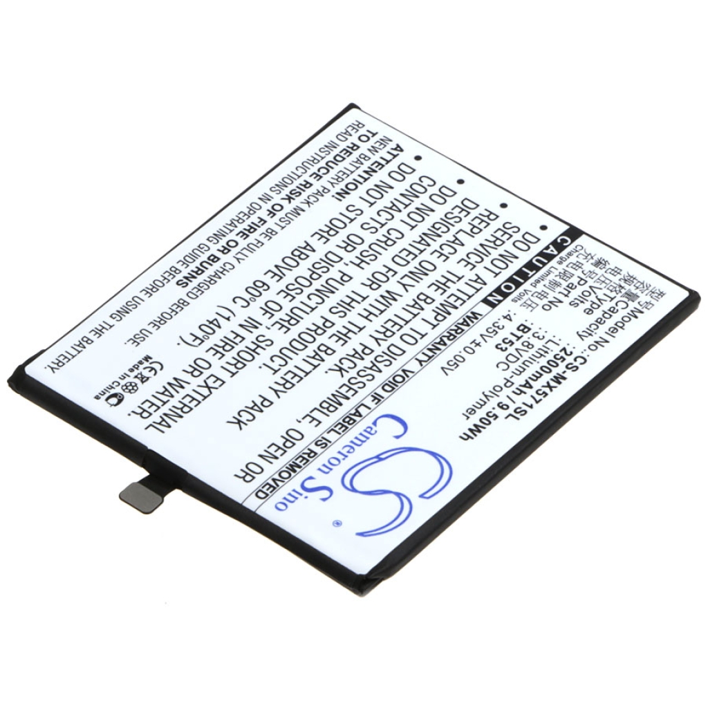 Yhteensopiva akun vaihto MeiZu BT53