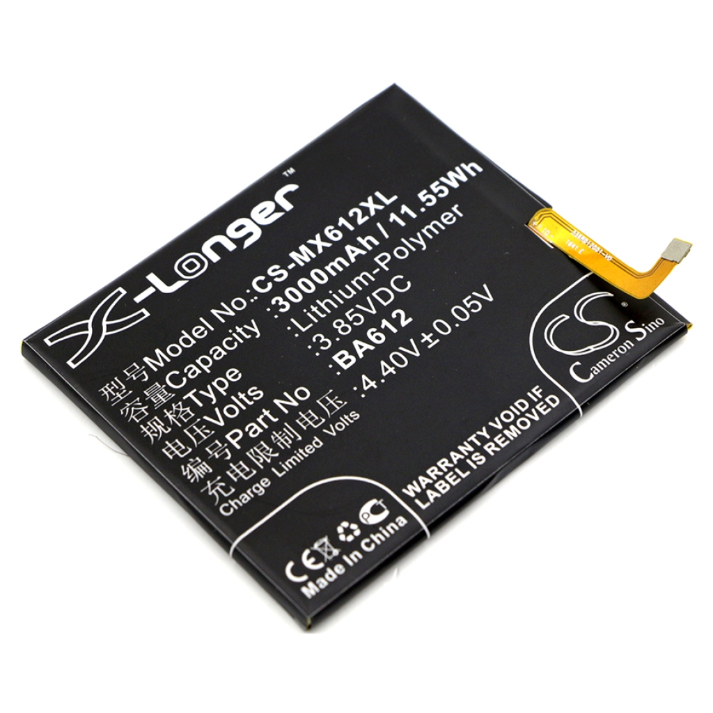 Matkapuhelimen akku MeiZu M612M (CS-MX612XL)