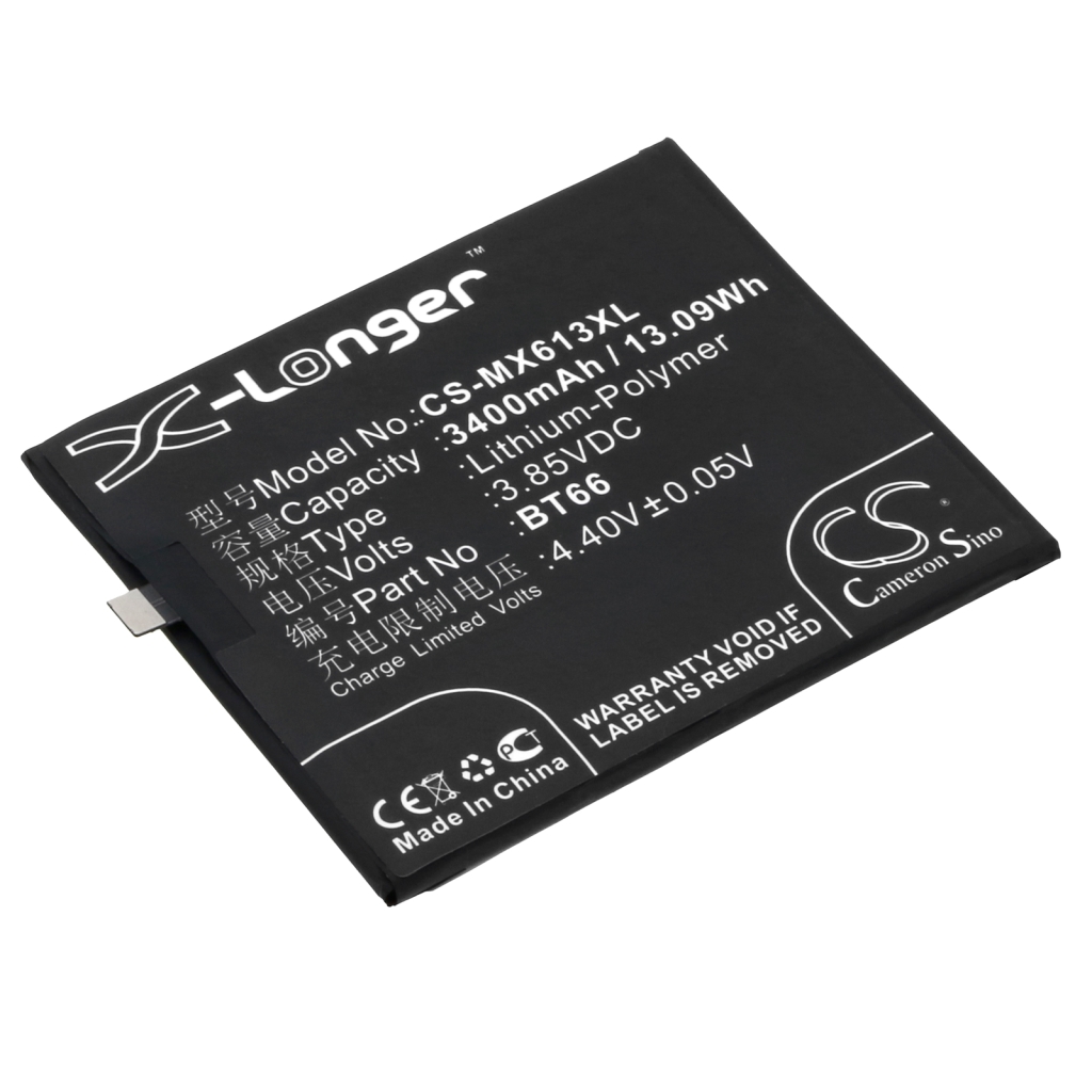 Yhteensopiva akun vaihto MeiZu BT66