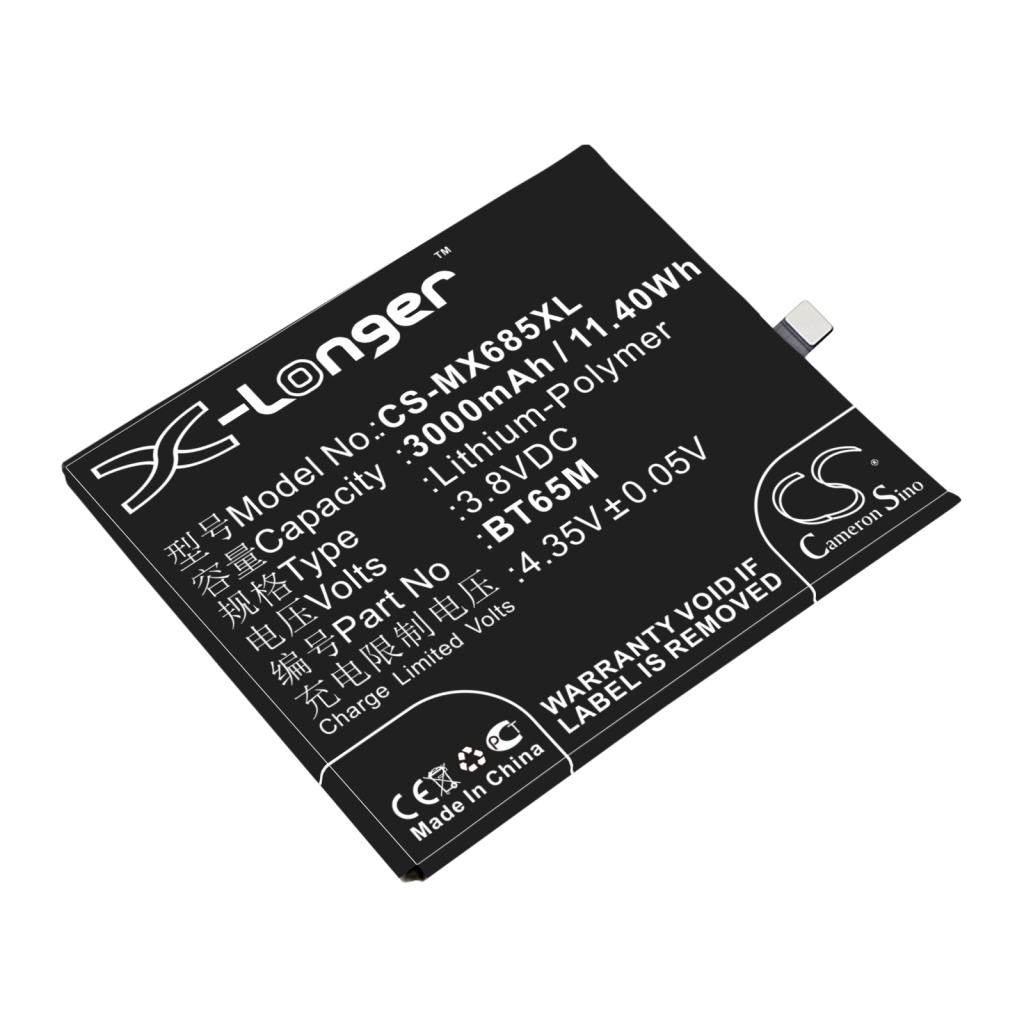 Matkapuhelimen akku MeiZu M685Q (CS-MX685XL)