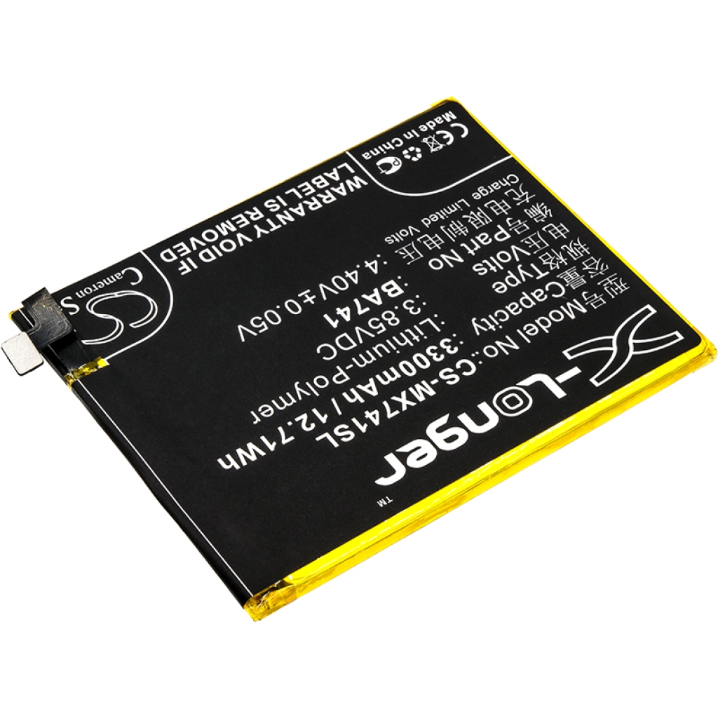 Yhteensopiva akun vaihto MeiZu BA741