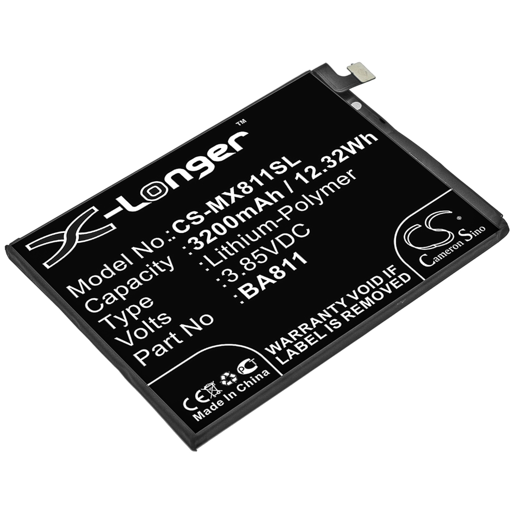 Yhteensopiva akun vaihto MeiZu BA811