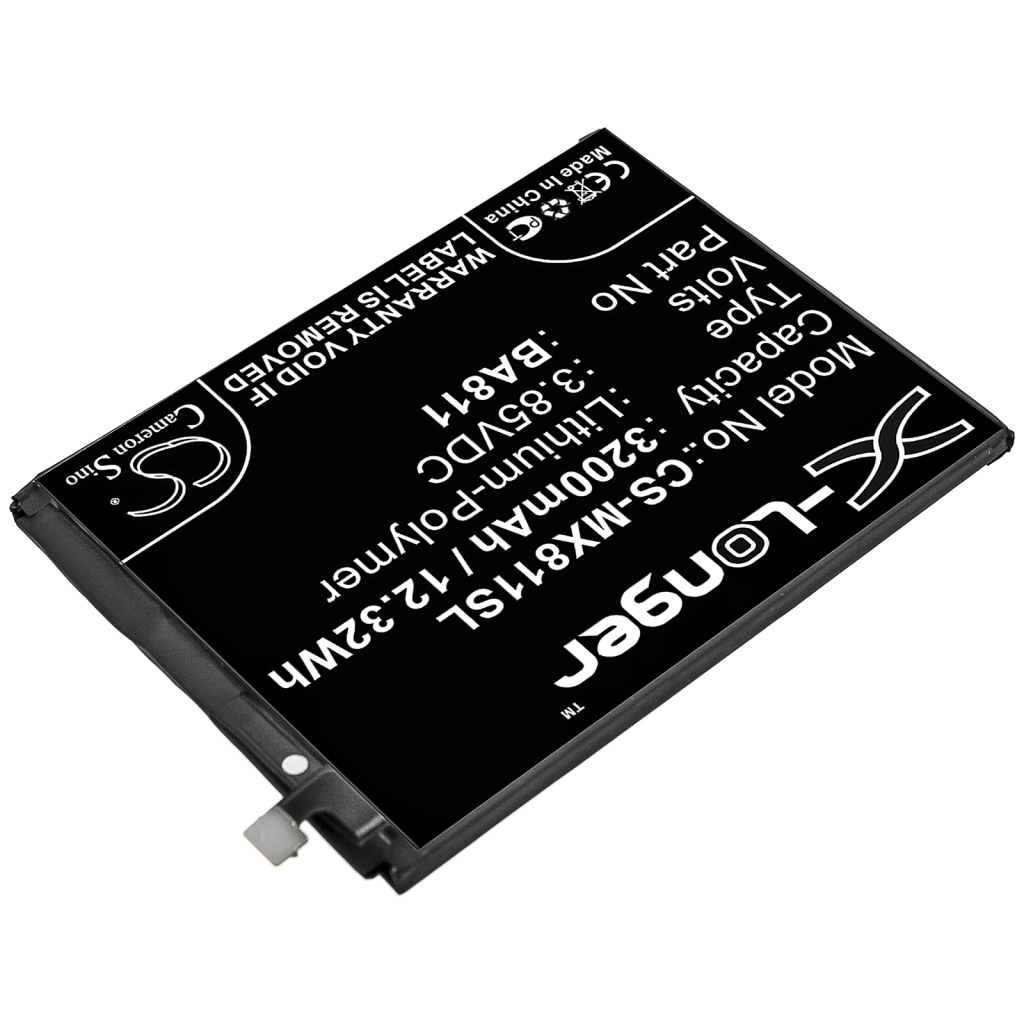 Yhteensopiva akun vaihto MeiZu BA811