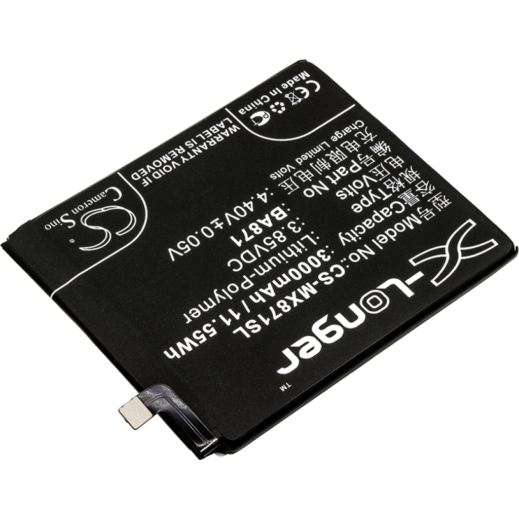 Yhteensopiva akun vaihto MeiZu BA871