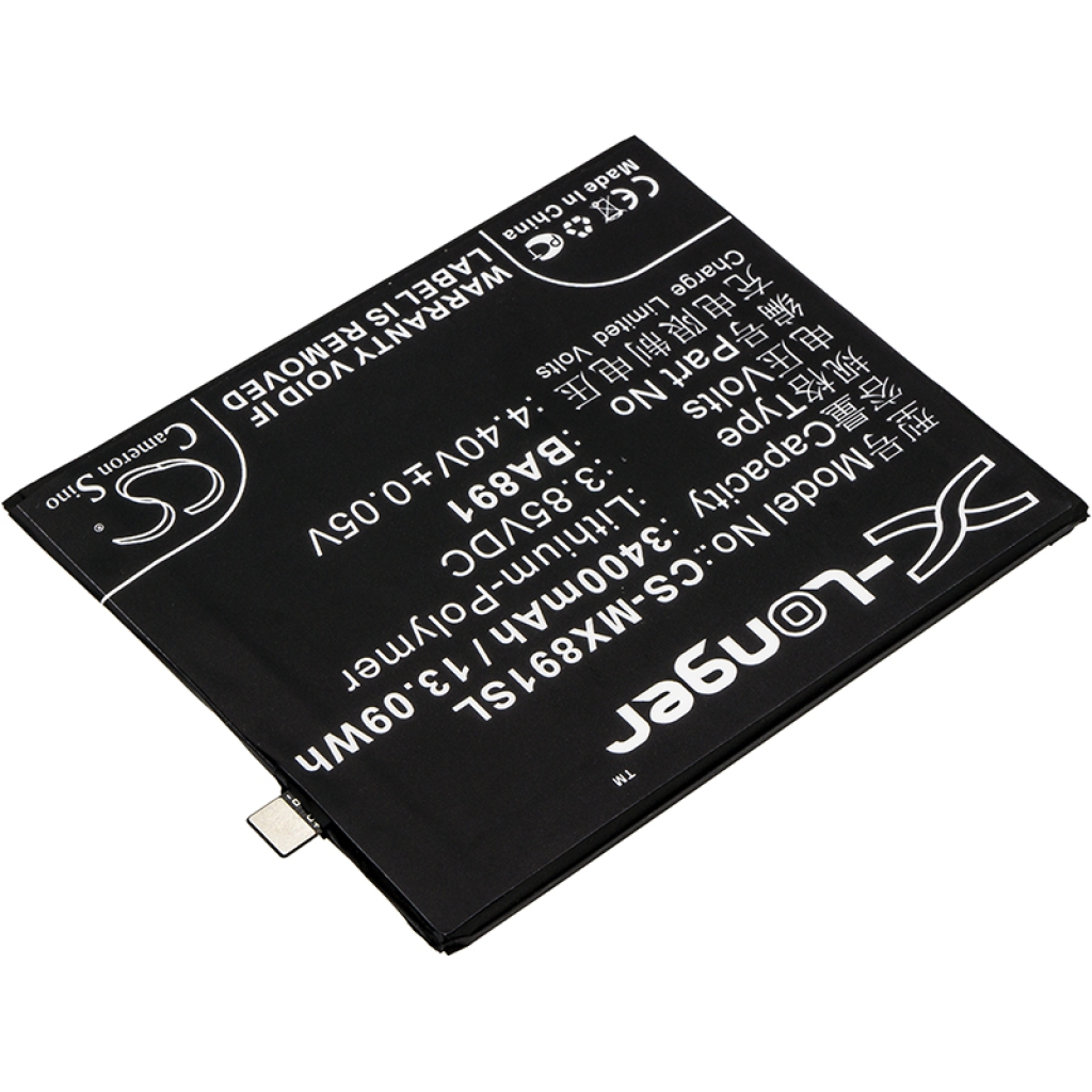 Yhteensopiva akun vaihto MeiZu BA891