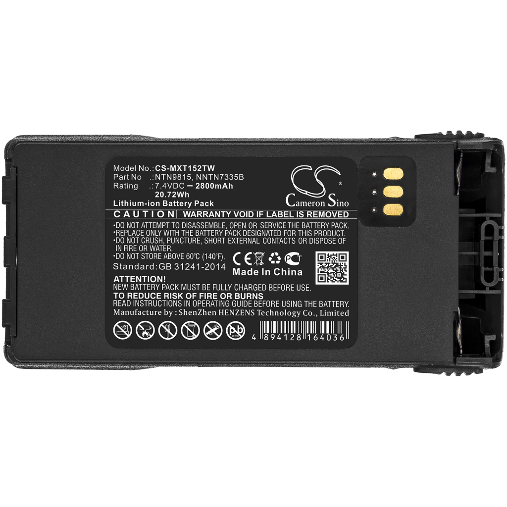 Kaksisuuntaisen radion akku Motorola CS-MXT152TW