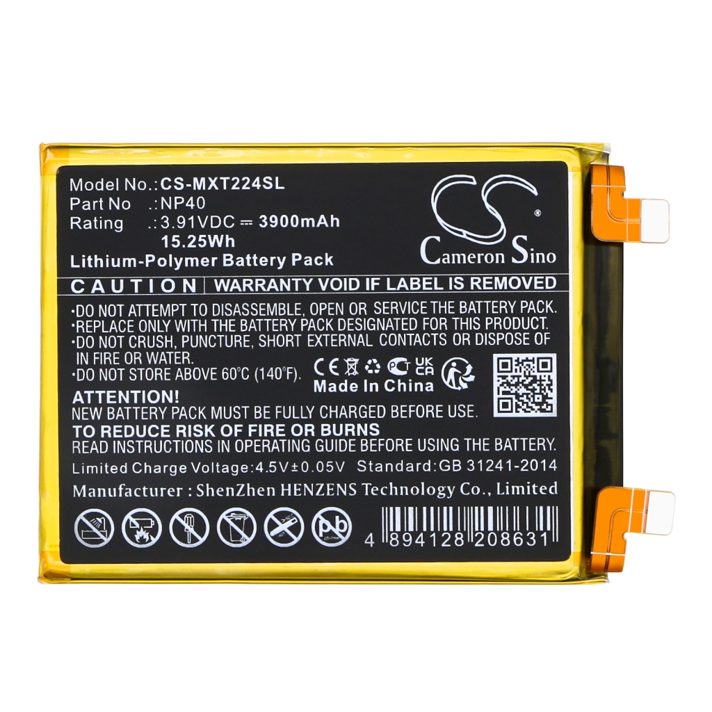 Yhteensopiva akun vaihto Motorola NP40,SB18D50729,SB18D50730